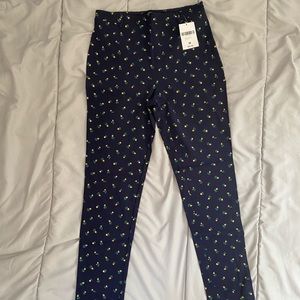 Rose patterned pants